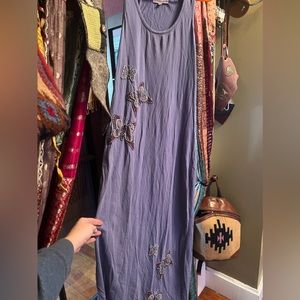 Synergy blue butterfly maxi dress